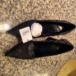 Zara black jacquard shoes
